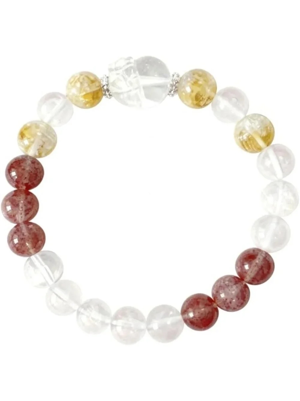 Natural Gemstone Stretch Bracelet for Stress Relief | Yoga Beaded Gift for Women